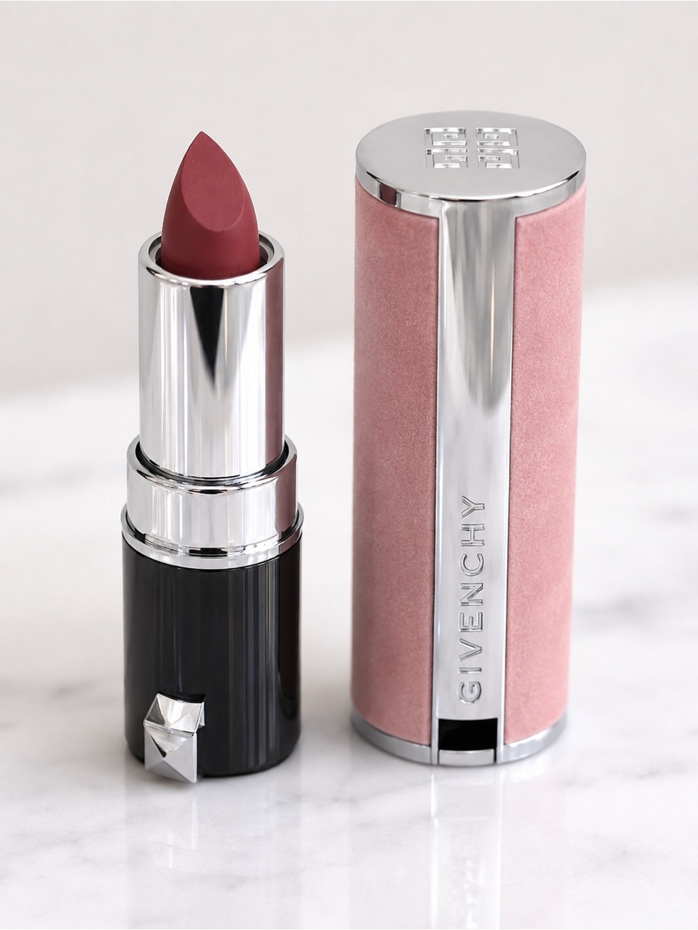 Givenchy Le Rouge Mini Lipstick Mauve Rose Pink Luxury Makeup